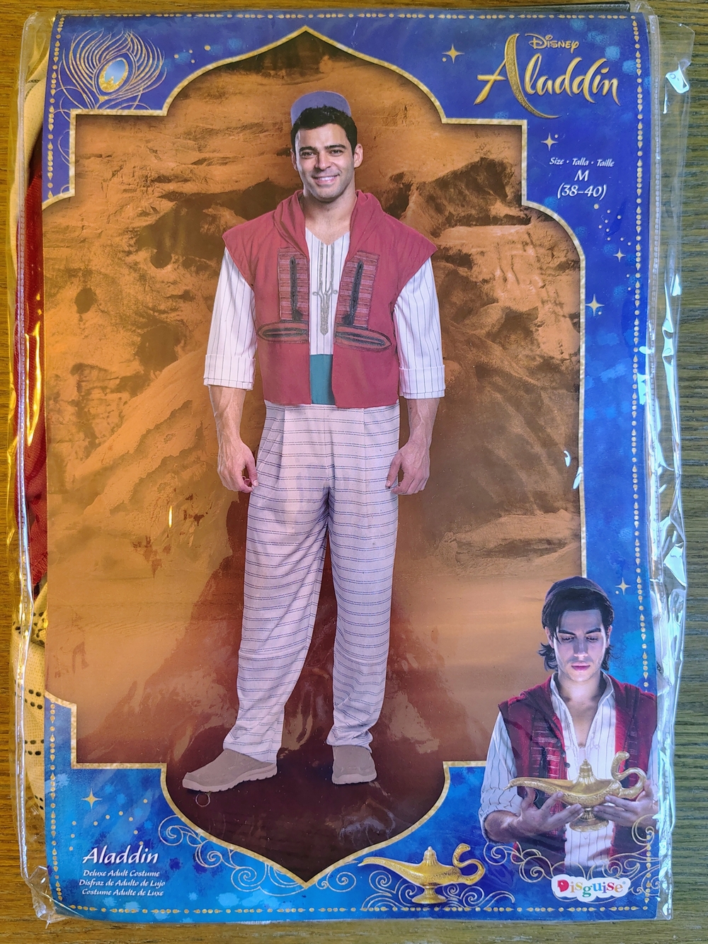NWT Disguise Disney Aladdin Live Action Deluxe Adult Costume Men's Size M 38-40